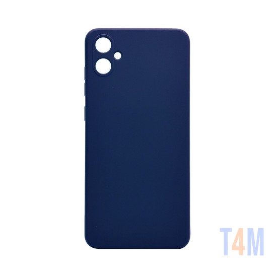 Silicone Case with Camera Shield for Samsung Galaxy A05 Dark Blue